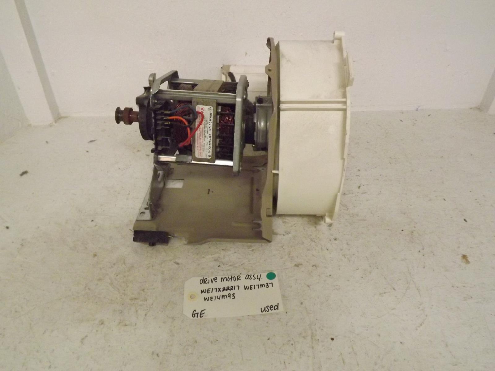 GE Dryer WE17X22217 WE17M37 WE14M93 Drive Motor Assembly Used GE Dryer WE17X22217 WE17M37 WE14M93 Drive Motor Assembly Used